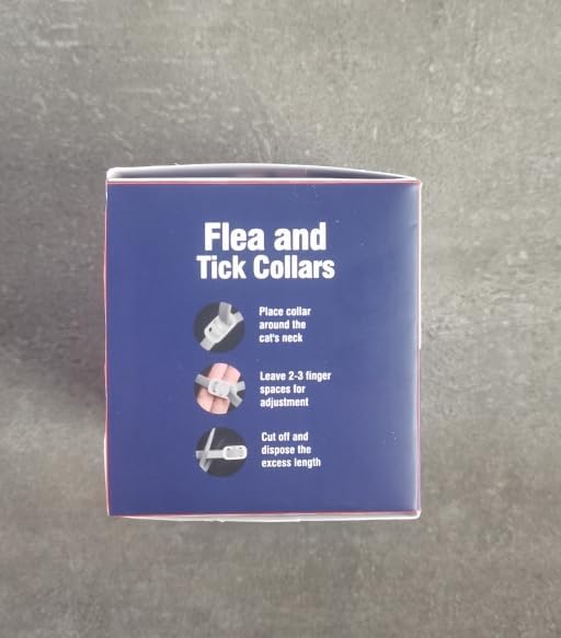 1 Pack Flea Collar for Cats Cat Flea and Tick Collars for Treating Fleas Cat Fleas Collar Suitable for Cats Adjustable Natural Tick Collars for Pets Kitten Best Treatment Provides Effective Control