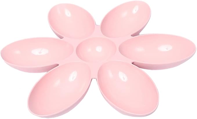 Cat Bowls- Cat Food Water Container- Multi- Feeder 6- Meal Kitten Food Bowls- Flower Petals Shaped Pet Feeding Bowl for Small Medium Dog Pets Puppy Kitten