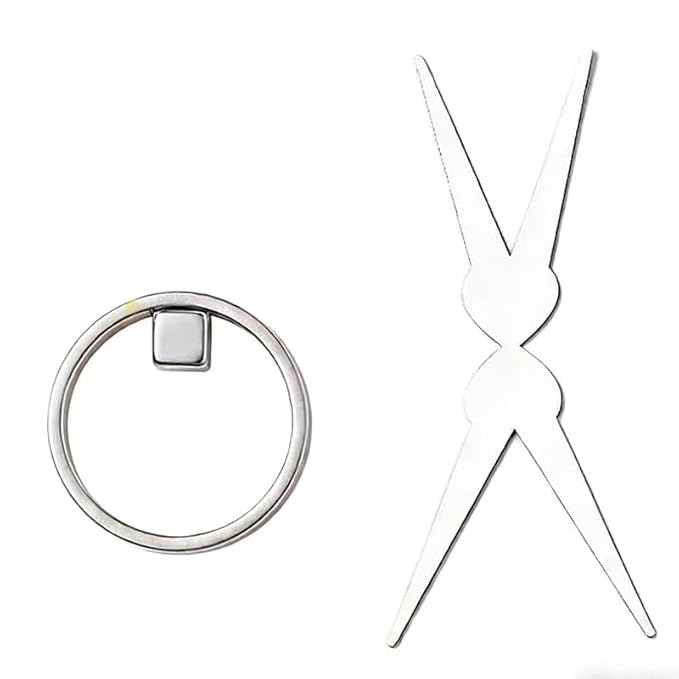 Ring Cat Eye Magnet Tool for Cat Eye Gel Polish, Create Perfect Halo & Black Hole Cat Eye Nails, Magnetic Nail Art Tool with Stabilizer for Beginners DIY Salon, NAT297-Square)