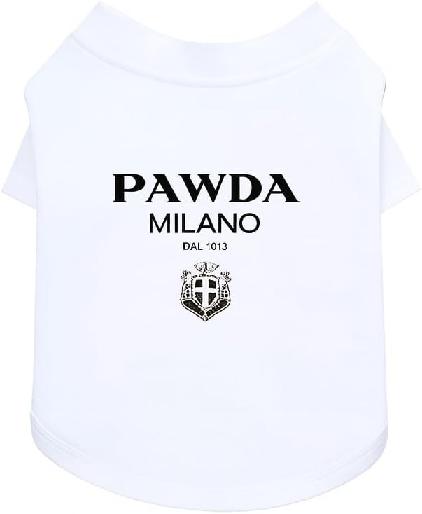 Luxury Designer Dog T Shirt – Cute Puppy Clothes for Small Dogs, Fashion Pet Tee Outfit for French Bulldogs & Chihuahuas, Everything Chic Dog Apparel