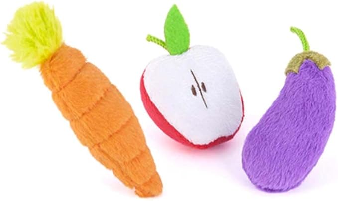 P.L.A.Y. PET Lifestyle and You Feline Frenzy Farm to Tabby Plush Squeaky CAT Toy