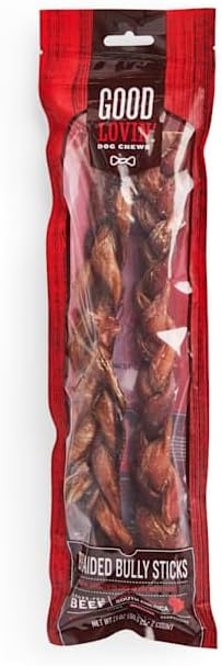Good Lovin' by Petco Braided Bully Stick Dog Chew 2.1 oz. Count of 2