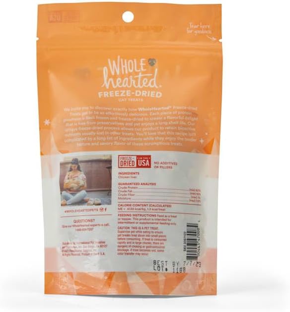 WholeHearted by Petco Chicken Liver Freeze-Dried Cat Treats 2 oz.