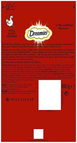 DREAMIES Chicken Cat Treats 60 g (Pack of 8)