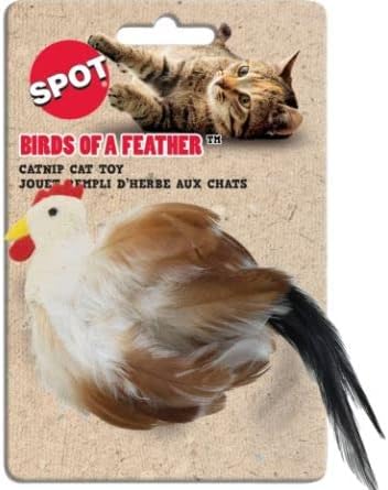 Ethical Pet 3 Pack Birds of A Feather Cat Toys, Assorted