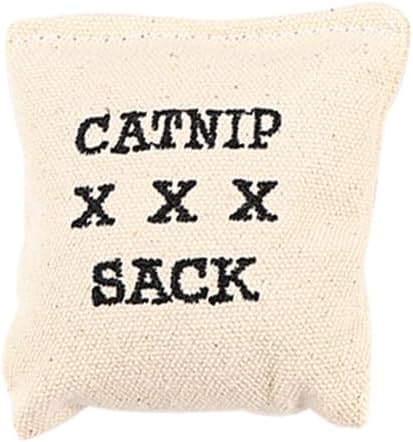 BESPORTBLE Catnip Toys for Indoor Cats 10Pcs Canvas Sachets Filled with Catnip and Cotton Interactive Kitten Toys to Prevent Furniture Damage and Promote Play