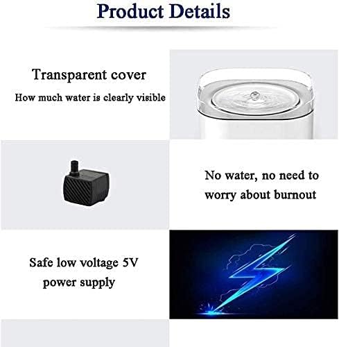 Liusj JUnst Pet Fountain Cat Water Dispenser - Healthy and Hygienic Drinking Fountain Super Quiet Automatic Electric Water Bowl for Dogs, Cats, Birds and Small Animals,for Cat and Dog with Filters