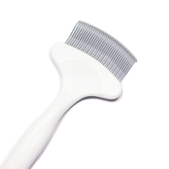Cabilock Cat Grooming Comb and Pet Hair Cleaning Tool with Elastic Pins, White Detangling Comb for Cats, Pet Grooming Supplies for Matted Fur and Knot Removal