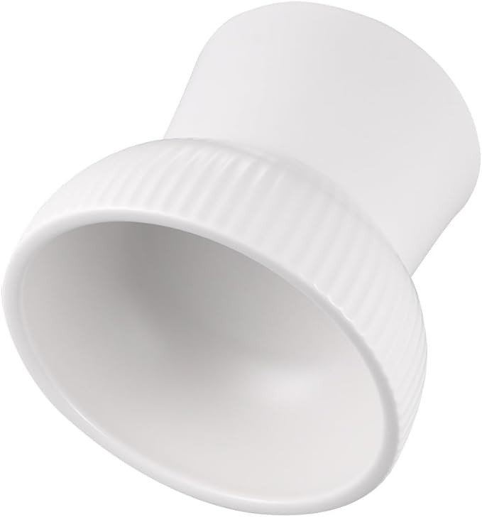 BESTYASH Pet Raised Feeding Bowl Ceramic High Feet Feeder White Elevated Pet Food Dish for Cats and Dogs Suitable for Feeding and Watering