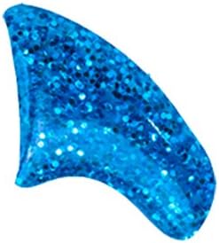 60 Piece Soft Nail Caps with Adhesive for Cat Claws - Sapphire Glitter Small
