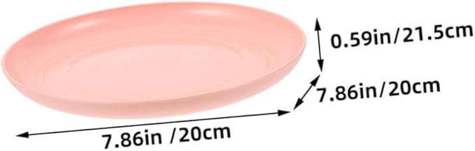 Beaupretty 4pcs Shallow Cat Food Bowls Set Wide Round Cat Dishes 20cm Whisker Friendly Feeding Plates for Kittens and Short-Legged Multi-Color Pet Feeding and Watering Supplies