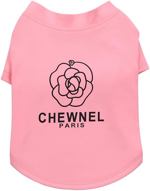 Luxury Designer Dog T Shirt – Cute Puppy Clothes for Small Dogs, Fashion Pet Tee Outfit for French Bulldogs & Chihuahuas, Everything Chic Dog Apparel