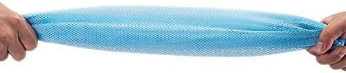 Adjustable Multifunctional Polyester Cat Washing Shower Mesh Bags Pet Nail Trimming Bags (Blue)