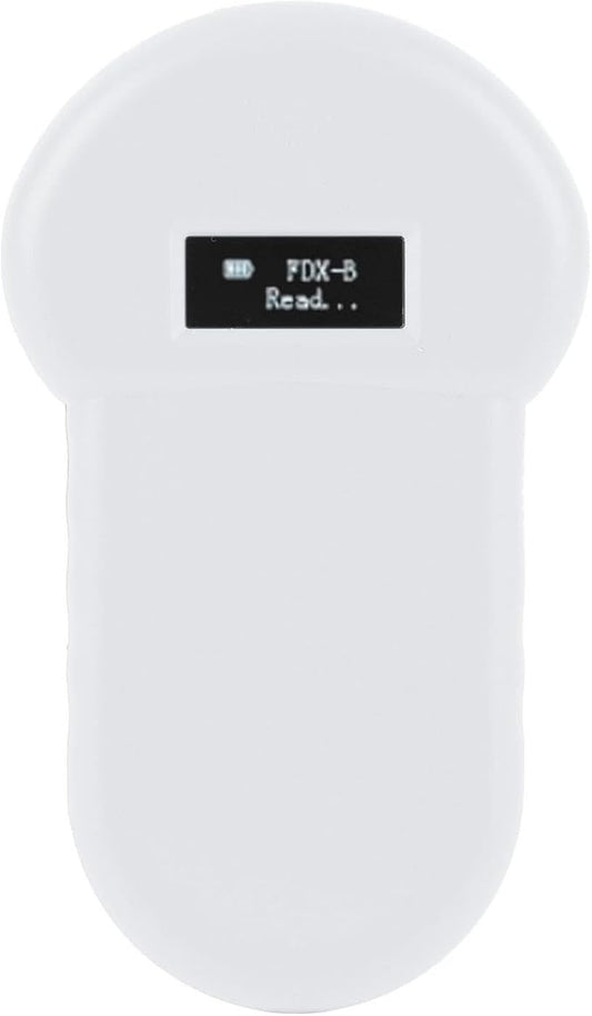 Pet Microchip Reader, Handheld Scanner with USB Charging and LCD Display, Compatible with ISO11784 85 FDX B for Dogs Cats Pigs Animals