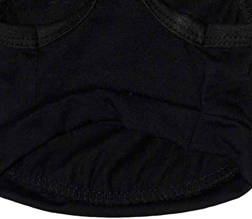 Pet Clothes, Cool Security Vest Pet Puppy T-Shirt Cotton Clothing Apparel Cat Spring Summer Breathable Sleeveless Harness Costume Clothes for Small Dogs (S, Black)