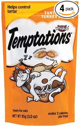 Temptations Turkey Flavor Cat Treats (Pack of 4)