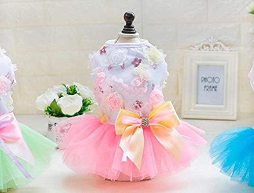 Dog Dresses for Small Dogs Girl Pack Dogs Dress Female Yorkie Apparel Christmas Puppy Clothes Extra Small Puppy Outfit XS