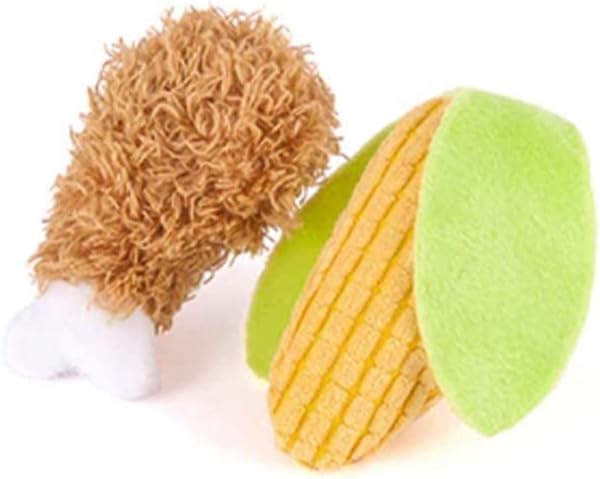 P.L.A.Y. PET Lifestyle and You Feline Frenzy Purrfect Picnic Plush Squeaky CAT Toy, 2 Count