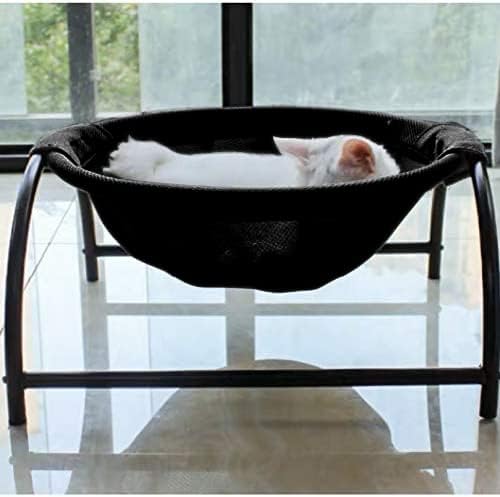 JUNSPOW Cat Bed Dog Bed Pet Hammock Bed Cat Sleeping Cat Supplies Pet Supplies Whole Wash Stable, Detachable & Breathable Easy Assembly Indoors Outdoors, 16.9 in x 16.9 in x 9.5 in