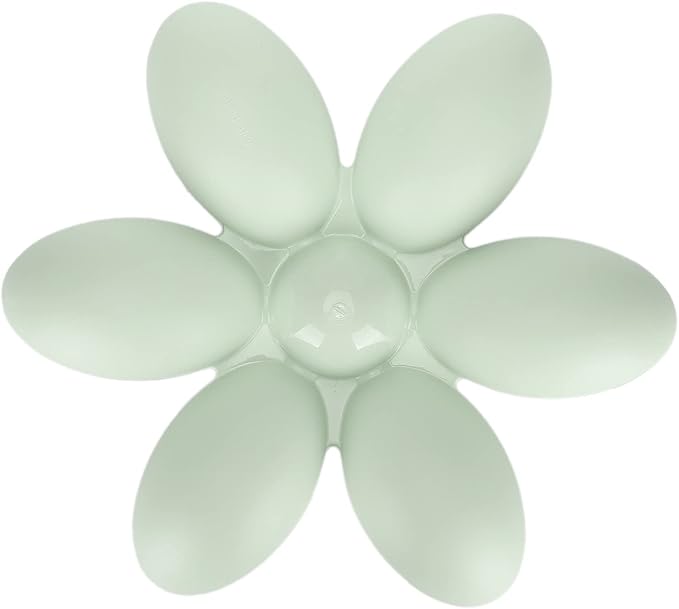Multipurpose Cat Food Bowl Cat Food Bowl Flower Petals Shaped Cat Water Bowls Non Slip Food‑Grade Flower Petals Shaped 6 Grids Pet Feeding Bowl for Food and Water (Green)