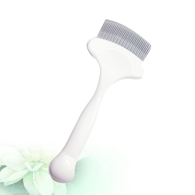 Cabilock Cat Grooming Comb and Pet Hair Cleaning Tool with Elastic Pins, White Detangling Comb for Cats, Pet Grooming Supplies for Matted Fur and Knot Removal