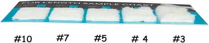 PUREPET Professional Grooming Tools Blade or Attachment Comb Dog and Cat Fur and Hair Length Sample Charts (Blade Chart)
