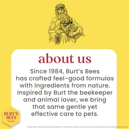 Burt's Bees for Pets Hypoallergenic Cat Shampoo with Shea Butter and Honey, Gentle Formula for Indoor Cats with Dry or Sensitive Skin, pH Balanced, Fragrance-Free, 10 Fl Oz - 6 Pack