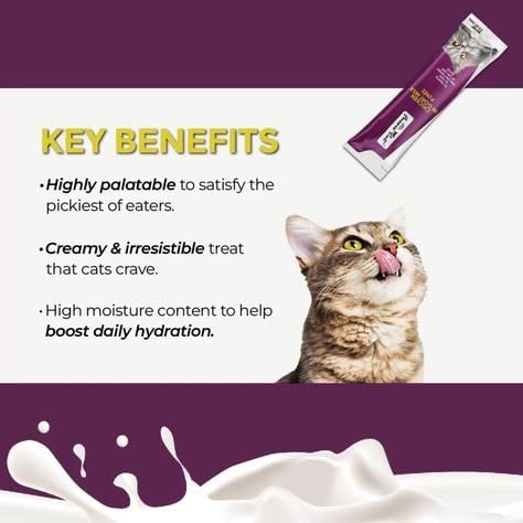 Lickable Cat Treat Puree in Goat Milk 3 Chicken Flavors Treat Bundle (3 Four-Tube Packs, 12 Tubes Total, 0.5 Oz per Tube) Plus Shaynanigans Silicone Lid Lickable Cat Treat Puree Grain Free