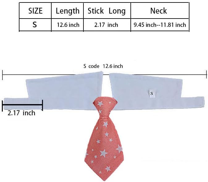 Cat tie and Dog tie Clothing, can be Adjusted According to the Neck Circumference of Pets, is Definitely the Most Handsome pet for Birthday Parties,Weddings, Photography. (Pink, Small)