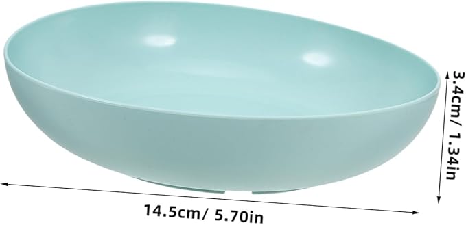 Ipetboom 9pcs Cat Bowls Practical Plastic Feeding Dishes for Cats Kittens Non- Base Easy to Comfortable Mealtime for Indoor Use Mixed Colors