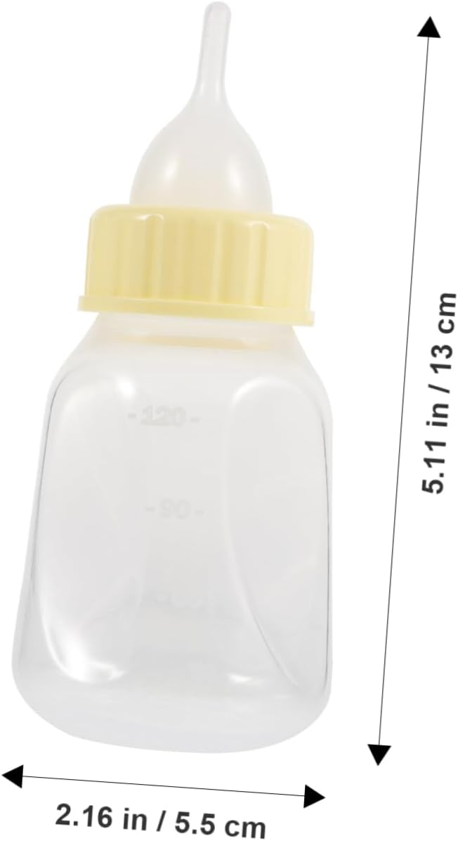 Toyvian Sturdy Kitten Milk Bottle Set Reusable Nursing Bottle for Small Cats and Puppies PET Feeding and Watering Supplies Easy to Clean 1 Set