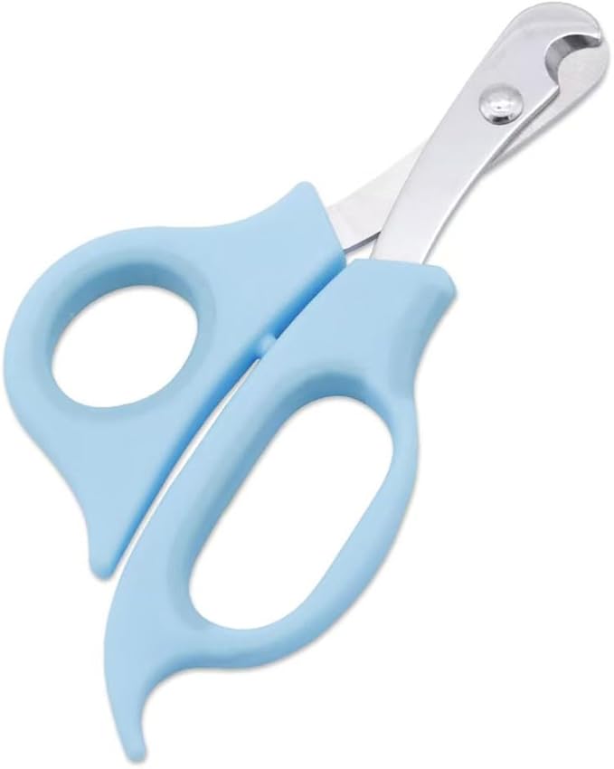Pet Nail Clippers for Small Animals, Stainless Steel Cat Nail Trimmers with Non-Slip Handle, Safe & Sharp Claw Cutter for Puppies, Cats, Rabbits and Ferrets
