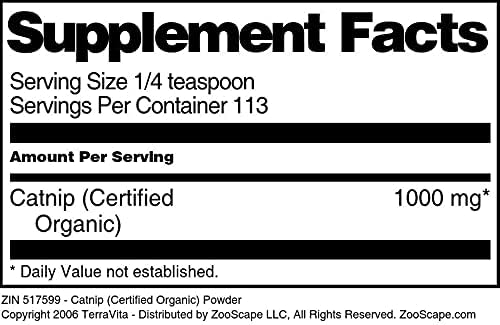 Catnip (Certified Organic) Powder (4 oz, ZIN: 517599) - 3 Pack