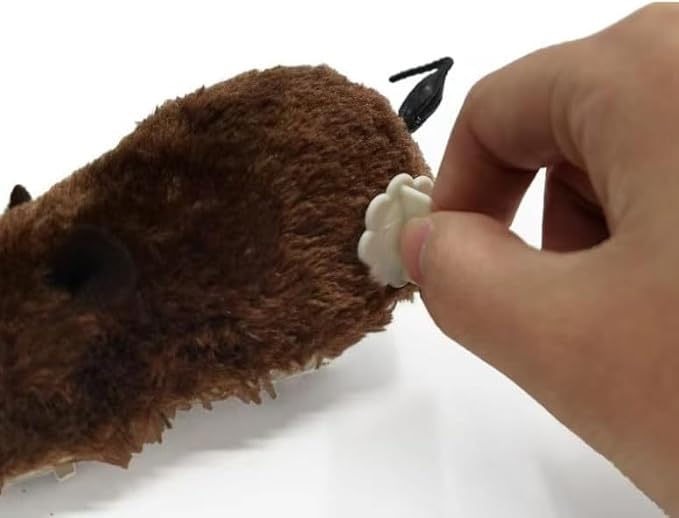 Furry Mice Cat Toy Wind Up Realistic Mouse Toys Funny Moving Pet Supplies (1Pc Random Color)