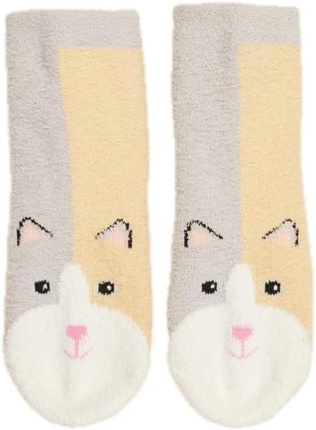 warmies Calico Cat Crew Sock Set Large