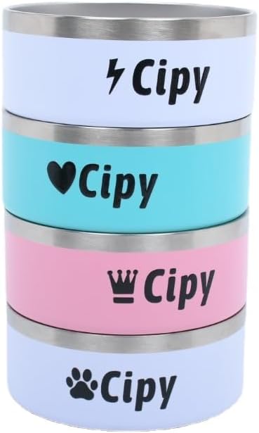 gorm Customized Pet Bowl Laser Engraved, Personalized Pet Bowl, Custom Laser Engraved Pet Bowl, Cat Bowl, Dog Bowl, Watering Dish, Gift for Pet Lover, Steel Bowl (32oz,CPB-10)