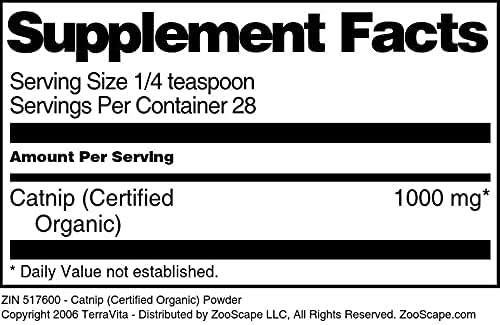 Catnip (Certified Organic) Powder (1 oz, ZIN: 517600)