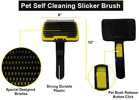 Pets First 3 Pack Flea Comb Lice Comb for Cats, Dogs Grooming Fine Tooth Hair Combs - Double Sided Easy Pet Flea Remover