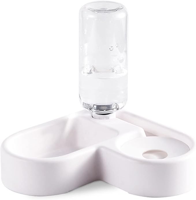 Pet Food Bowl, Pet Bowl, Pet Supplies, Cat Food Bowl, Pet Supplies Pet Bowl, Corner Double Bowl Automatic Drinking Fountain, Feeding Bowl Multifunctional Cat Bowl Right Angle Bowl (Size : Corner Bowl
