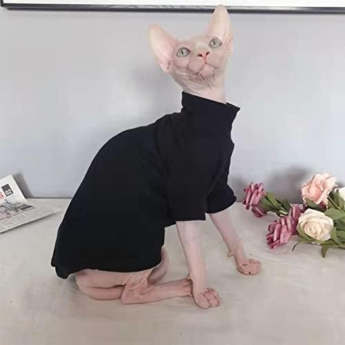 Sphynx Cat Clothes Self-Heat Baby Soft Winter Kitten Clothes for Hairless, Cornish, Devon, Peterbald Cat (S)