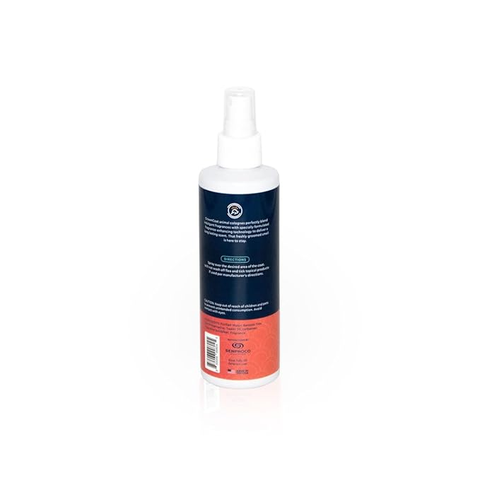 Crown Coat Citrus Sunrise Long Lasting Pet Cologne, 8 oz - Professional Grooming Grade, Natural Perfume Deodorant, New Long Last Fragrance Formula for Dogs and Cats