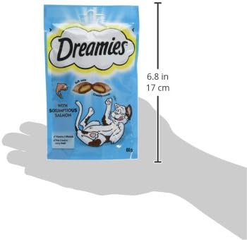 DREAMIES Salmon Cat Treats 60 g (Pack of 8)