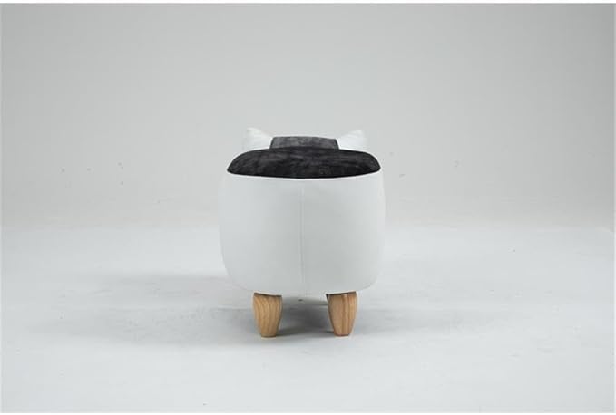 Pemberly Row Set of 2 Cat Condo Fabric Pet House Ottoman in Multi-Color