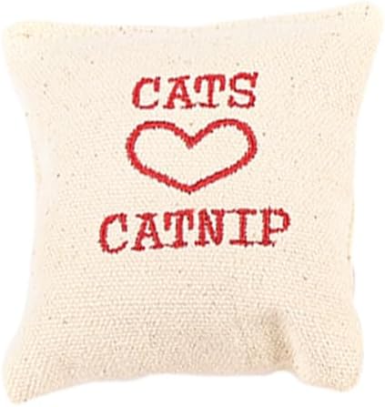 BESPORTBLE Catnip Toys for Indoor Cats 10Pcs Canvas Sachets Filled with Catnip and Cotton Interactive Kitten Toys to Prevent Furniture Damage and Promote Play