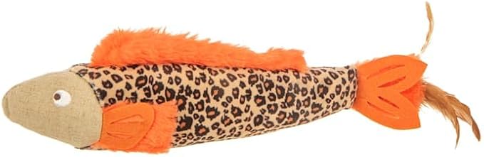 Petlinks HappyNip Fun Fins Kicker Cat Toy, Contains Silvervine & Catnip - Tan, One Size