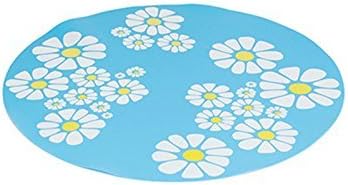 JIAN YA NA Silicone Pad Non-Slip Mat for 1.6 L Automatic Flower Water Fountain, Safe for Dogs Cats Birds (Blue)