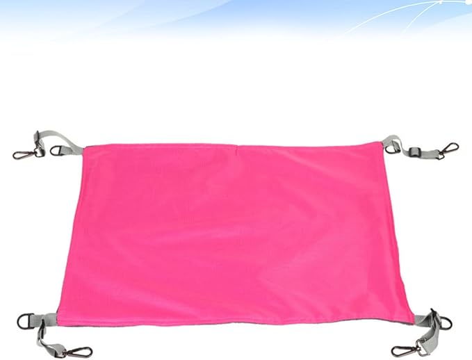 POPETPOP Creative Cat Hammock Warm Dual-Sided Sleeping Bed for Kittens Space-Saving Design Rosy for Indoor Play and Napping
