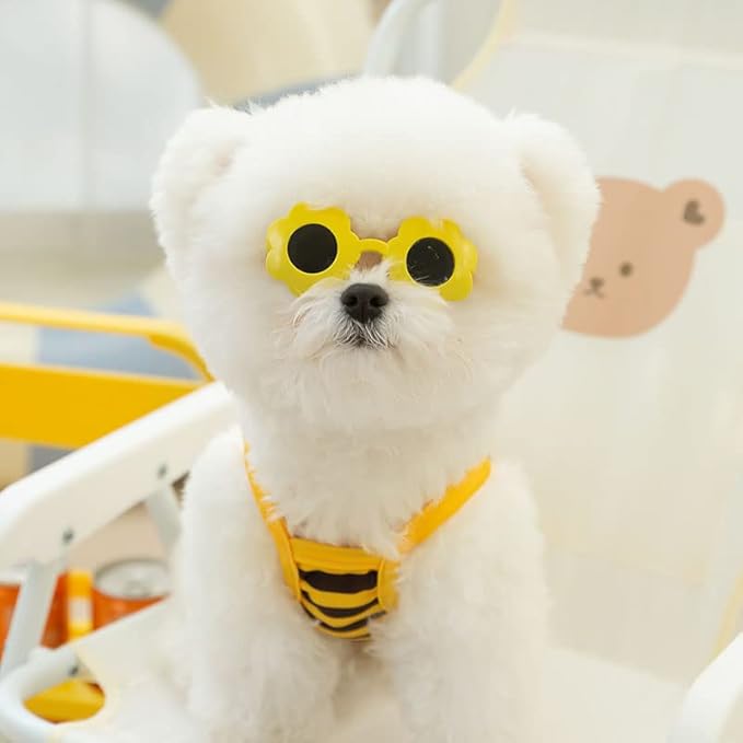 Funny Dog Swimwear Bikini Summer Dog Clothes Beach Swimsuit Puppy Bathing Suit Puppy Vest Cooling Pet Shirt for Small Dogs, Cat Apparel (X-Large, Yellow Bee)