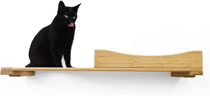 Catastrophic Creations The Nest Cat Bed – Modern Cat Bed – Bamboo Bed for Cats – Warm & Plush Pet Bed – Modular Cat Beds for Indoor Cats – Faux Fur Nap Cat Bed