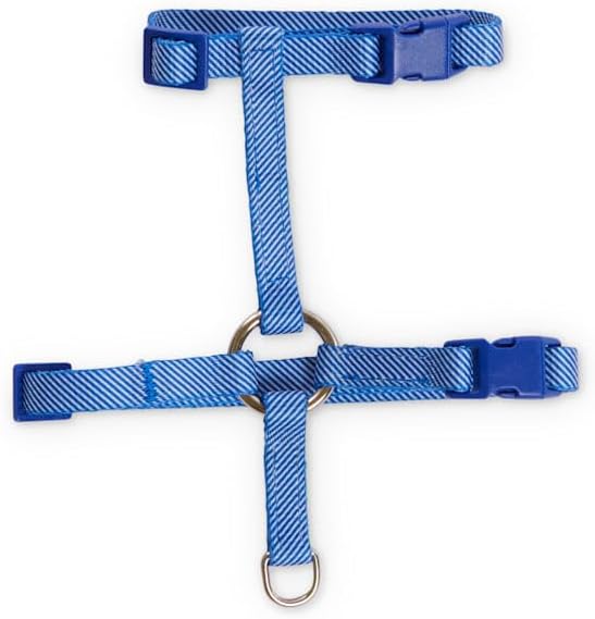 Bond & Co by Petco. Blue Seersucker for Style Kitten Harness & Leash Set